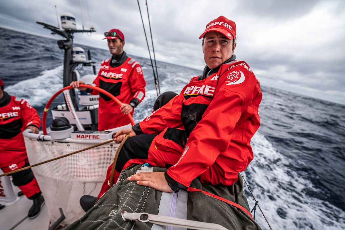 Támara Echegoyen durante la etapa 9 de la Volvo Ocean Race