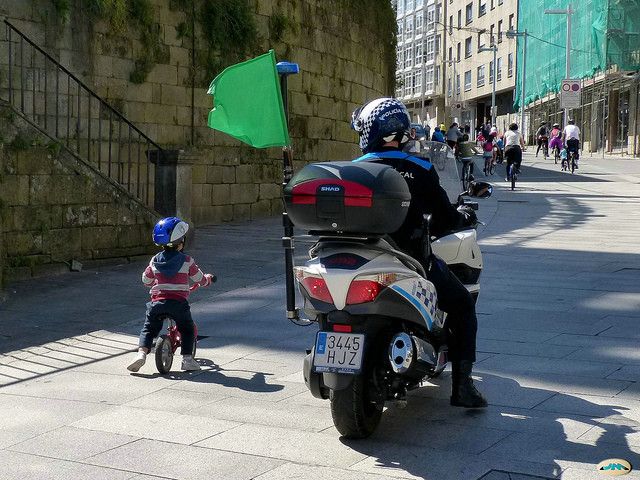 Marcha ciclista por Pontevedra
