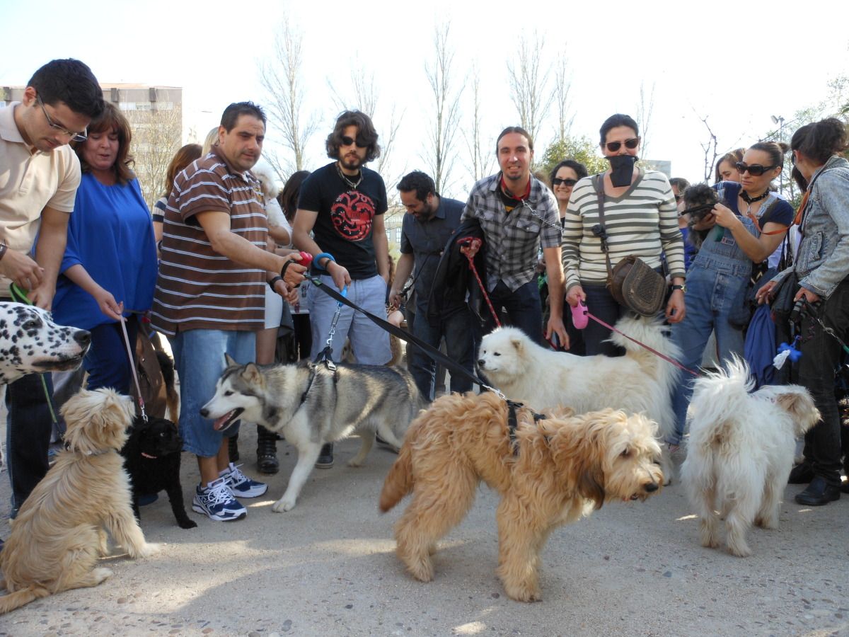 Protesta del colectivo "Por un parque para perros"