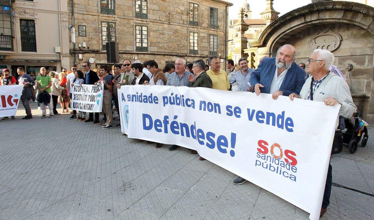 Concentración da plataforma SOS Sanidade Pública