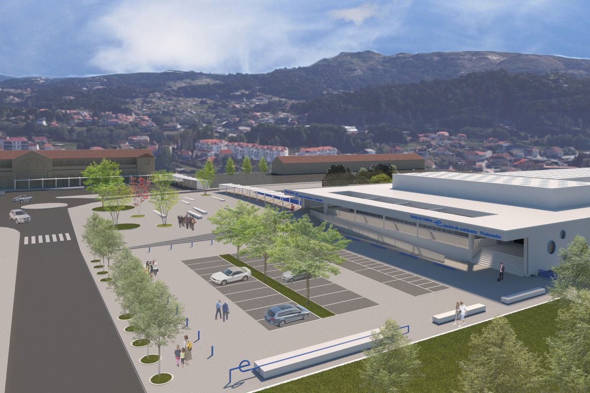 Infografia do proxecto da Estación de Autobuses