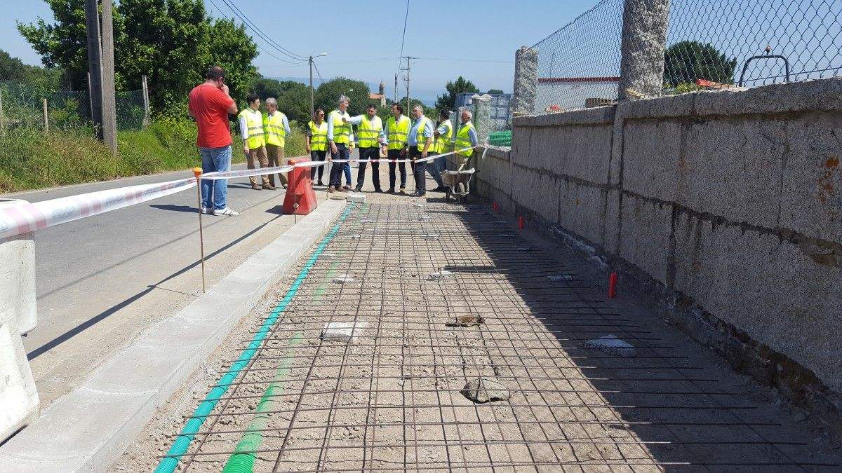 Visita a las obras de la carretera de San Vicente