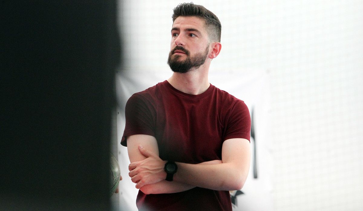 Dani Díaz, adestrador do Poio Pescamar