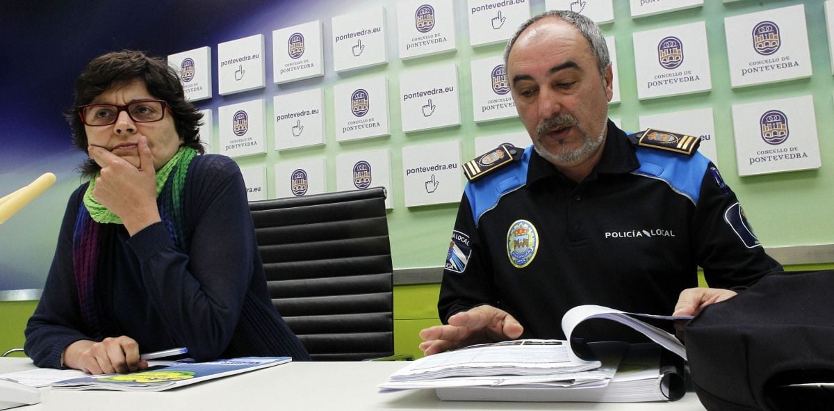 Carme da Silva y Daniel Macenlle presentan la memoria anual de la Policía Local