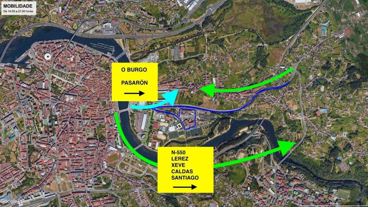 Mobilidade circulatoria durante este sábado 23