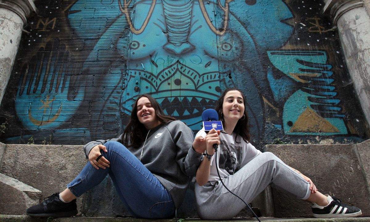 Irene Teijeira e Mariña Paz, compoñentes de Furious Monkey House