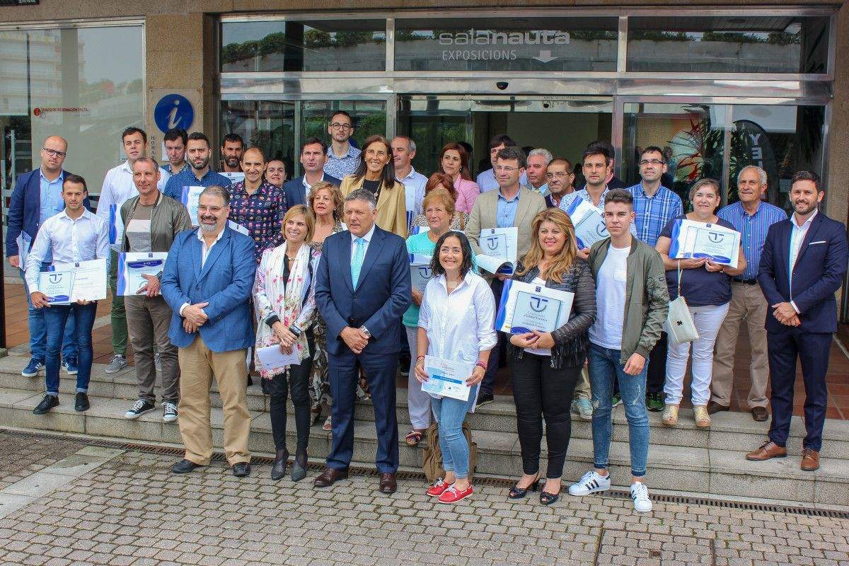 Entrega dos distintivos SICTED en Sanxenxo