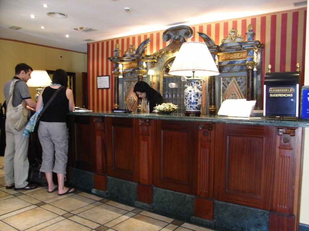 Recepción de un hotel