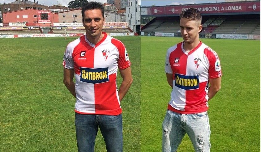 Cristóbal Juncal e Javi Otero, presentados como novos xogadores do Arosa