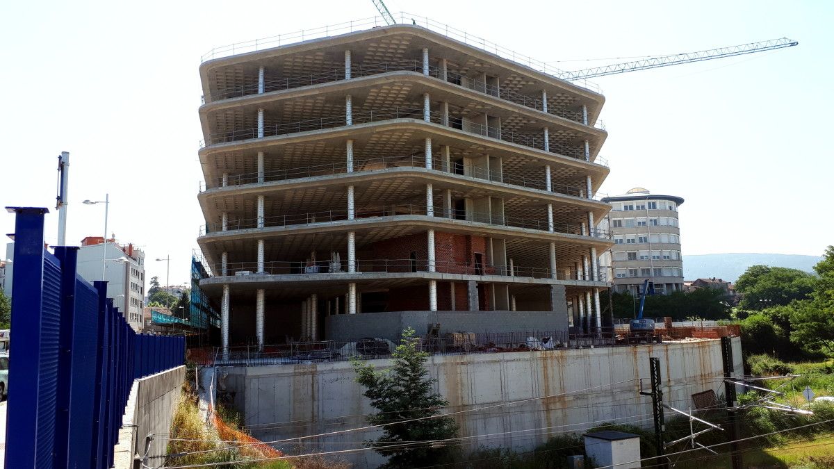 Construción do novo edificio xudicial da Parda