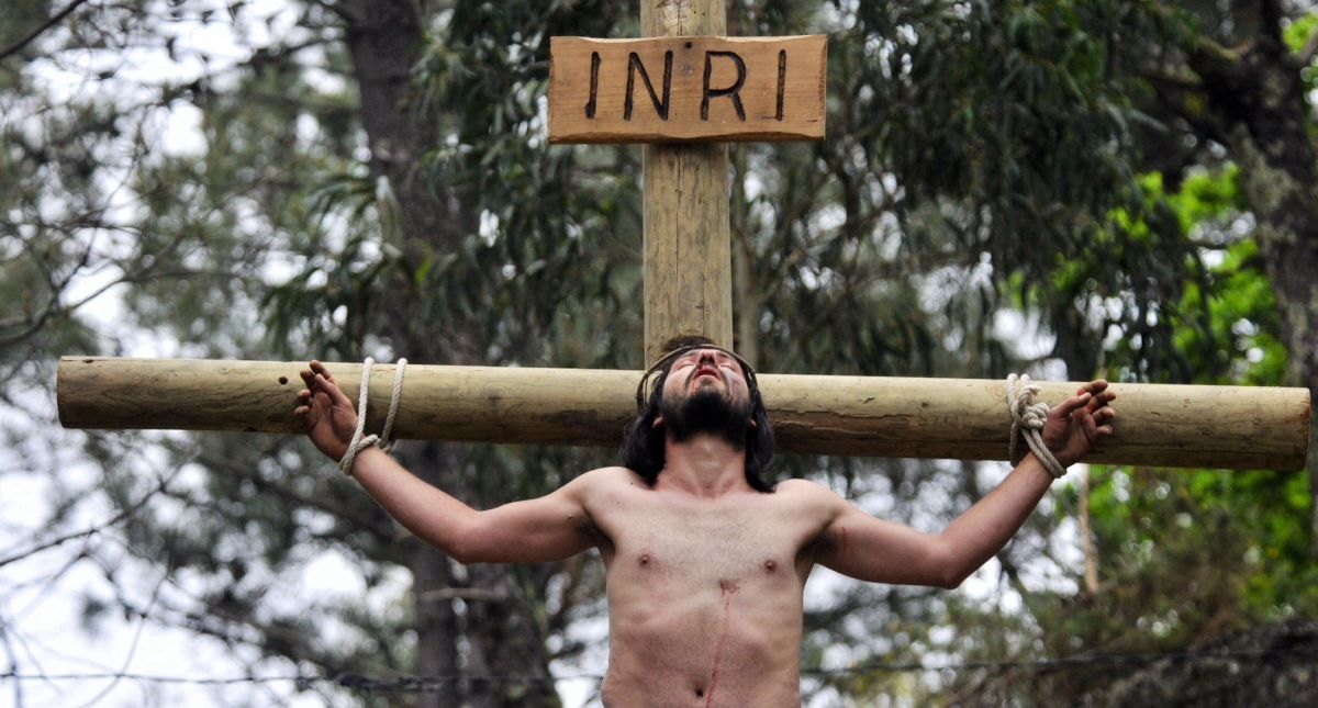 Recreación da Paixón de Cristo na Semana Santa de Paradela (Meis)