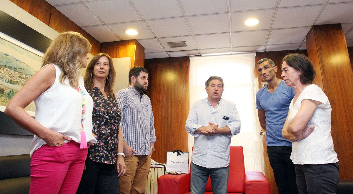 Homenaxe da corporación municipal a Óscar Graña polo seu título europeo
