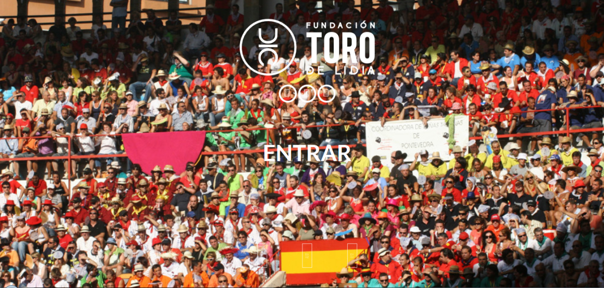 Imaxe de portada da web Fundación Toro de Lidia