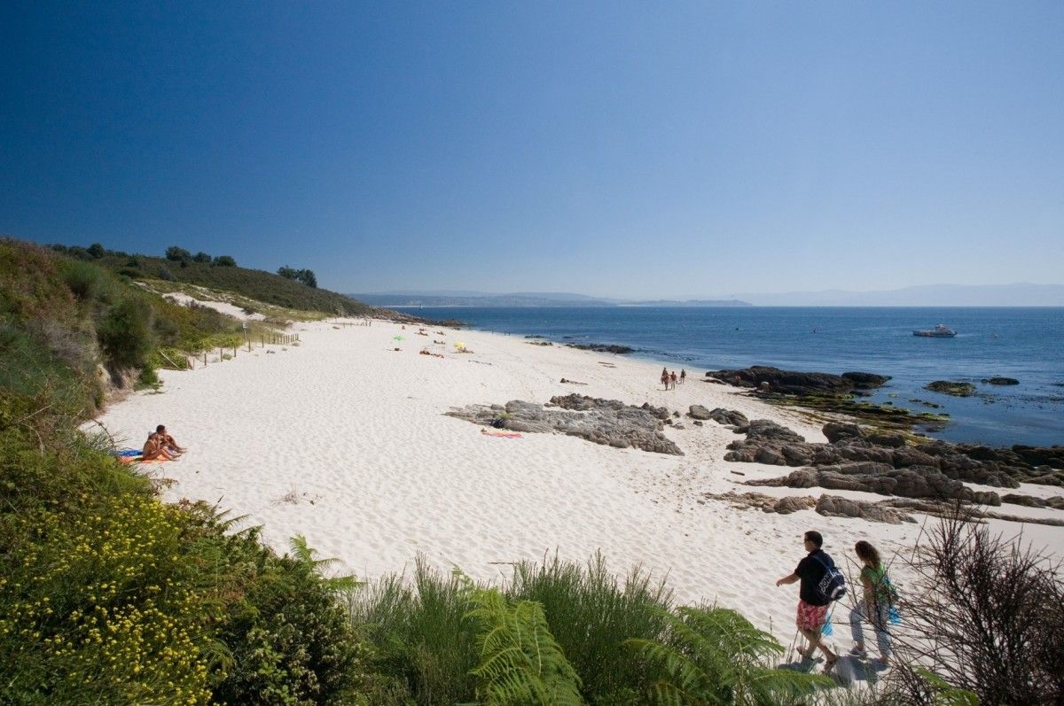 Praia de Melide na Illa de Ons (Bueu)