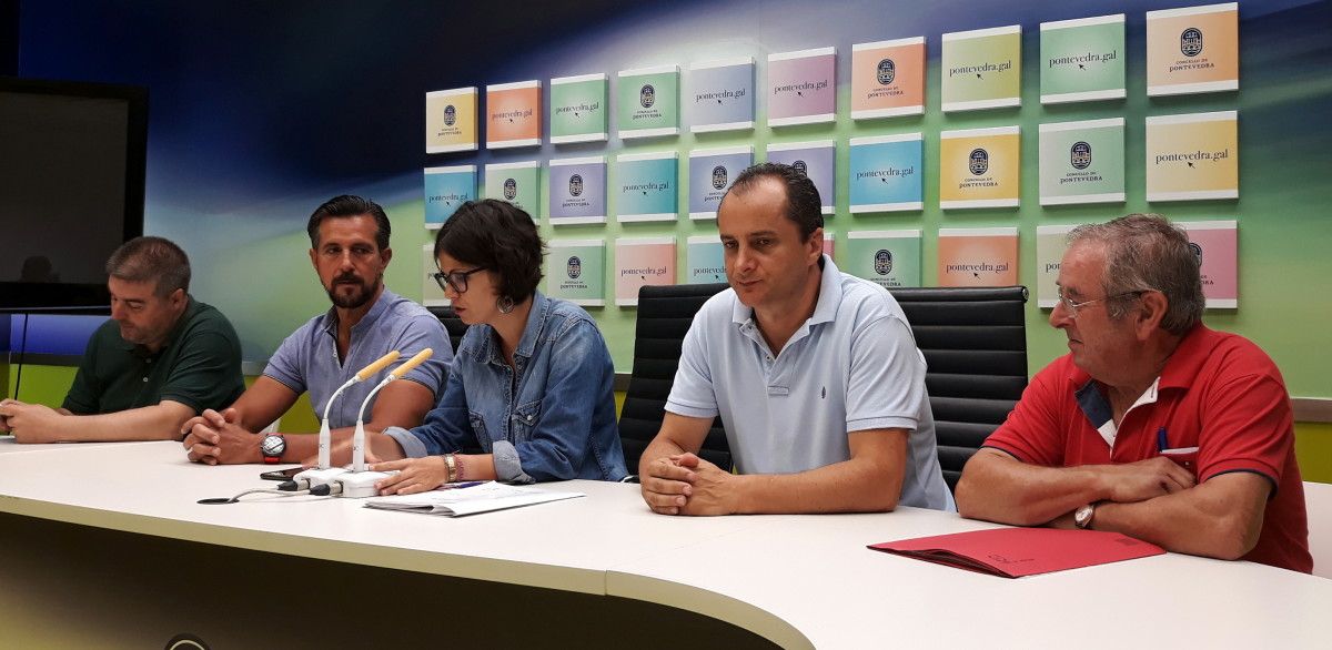 Manuel Loureiro, Víctor Pampín, Anabel Gulías e Miguel Lago
