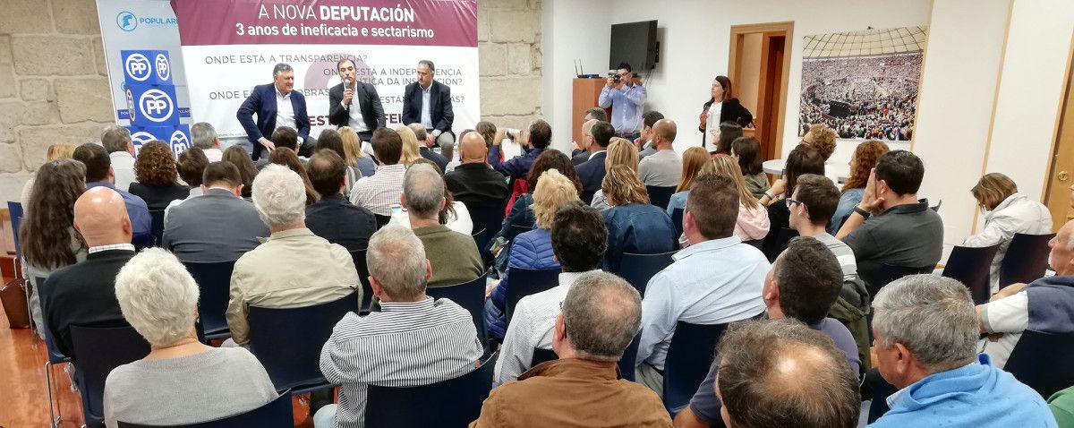El PP hizo balance de la gestión del bipartito en la Deputación de Pontevedra