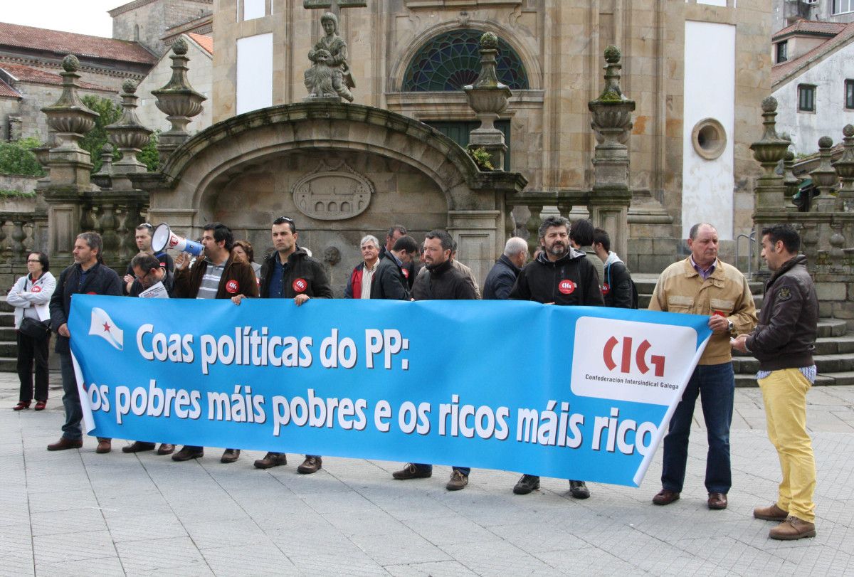 Concentración de delegados sindicais de CIG
