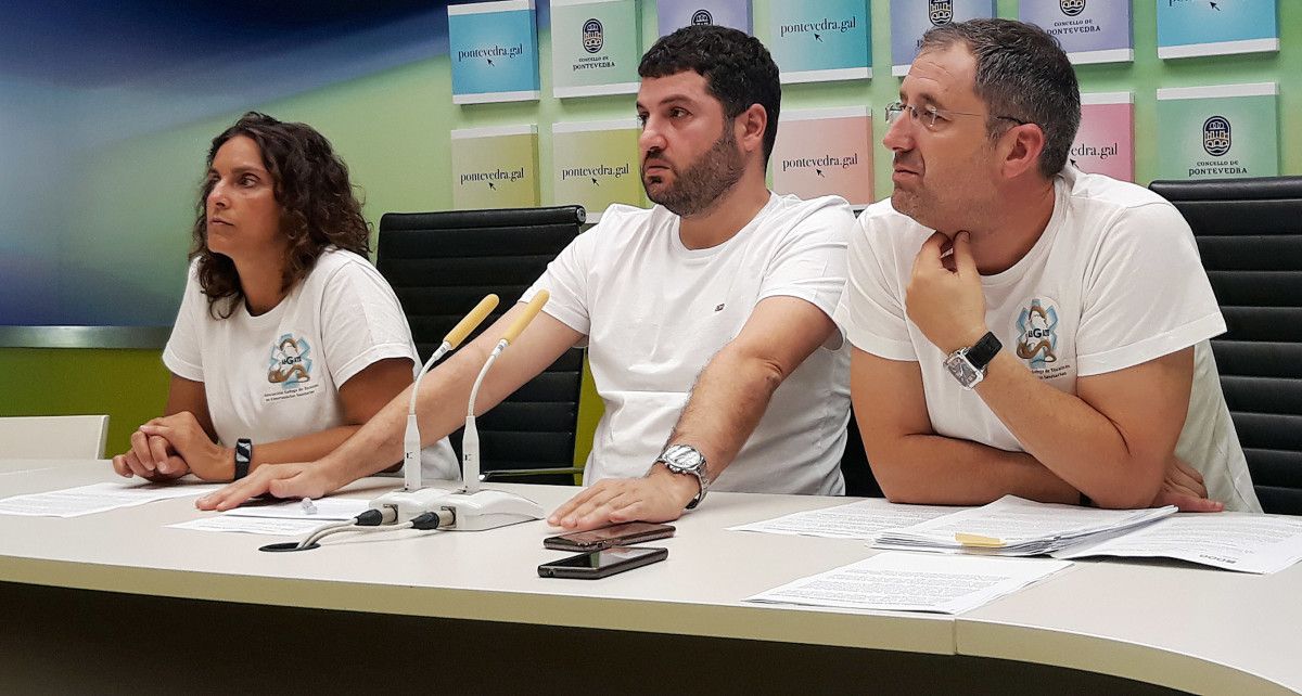 Sandra López, César Abal y José Iglesias