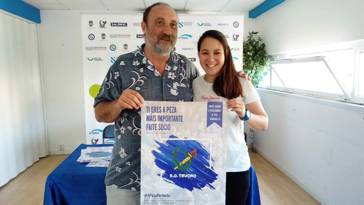 Carlos García-Alén e Laura del Castillo presentan a campaña de socios do Teucro