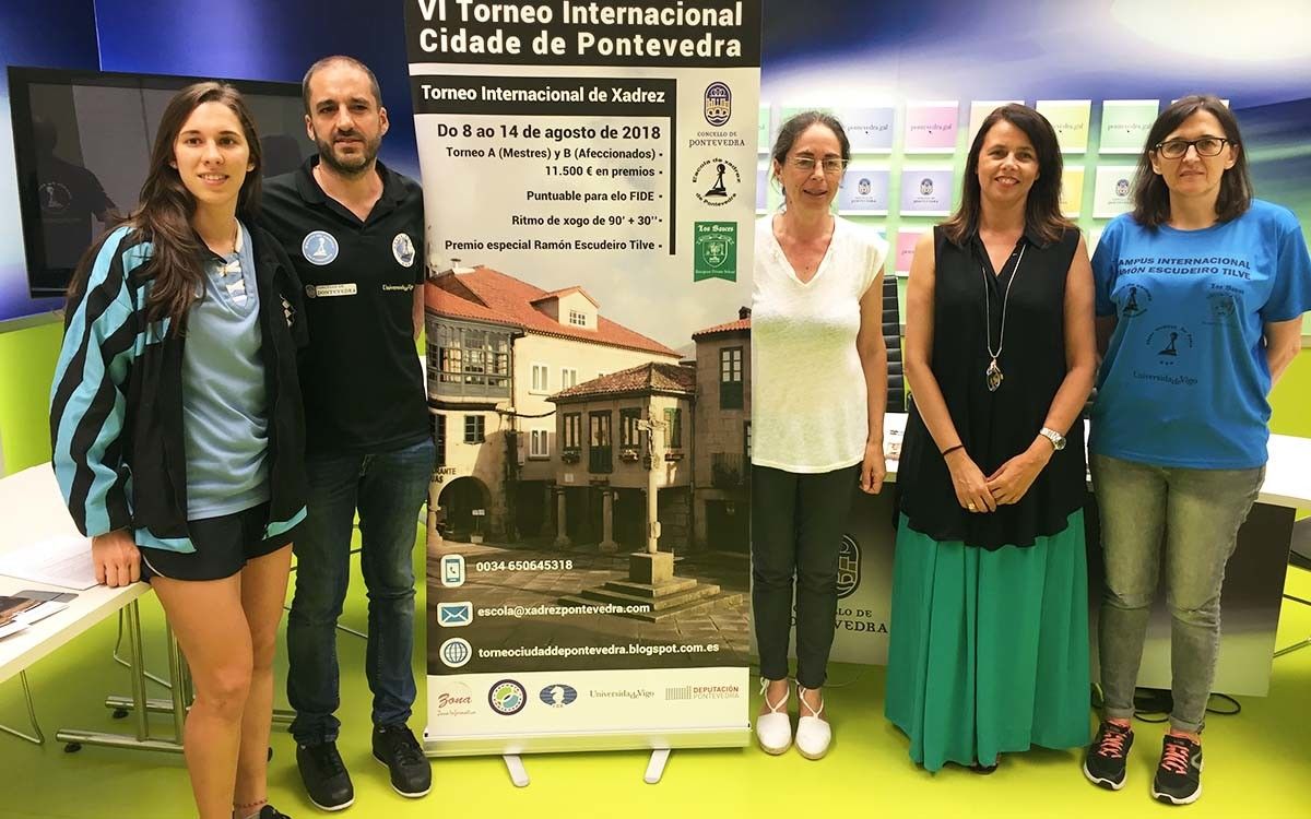 Presentación del VI torneo internacional Cidade de Pontevedra de ajedrez