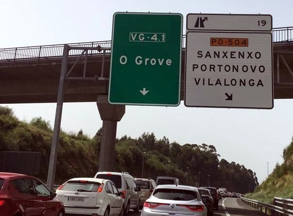 Atascos en la autovía del Salnés - PontevedraViva