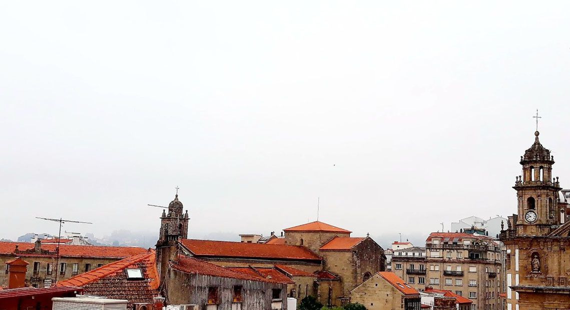 Ceos cubertos este luns 6 de agosto en Pontevedra