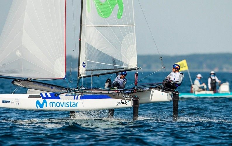 Fernando Echávarri e Tara Pacheco, no Mundial de Aarhus