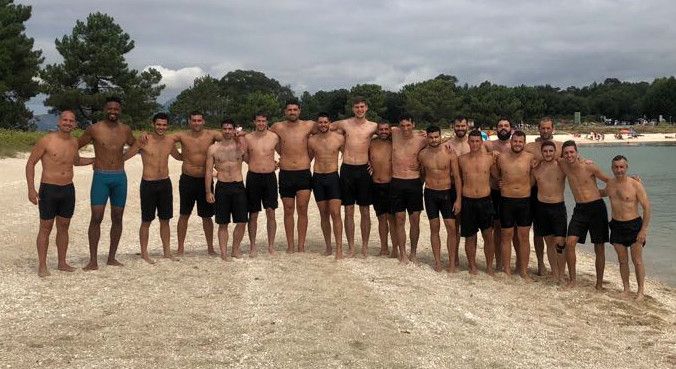 Adestramento do Teucro na Illa de Arousa