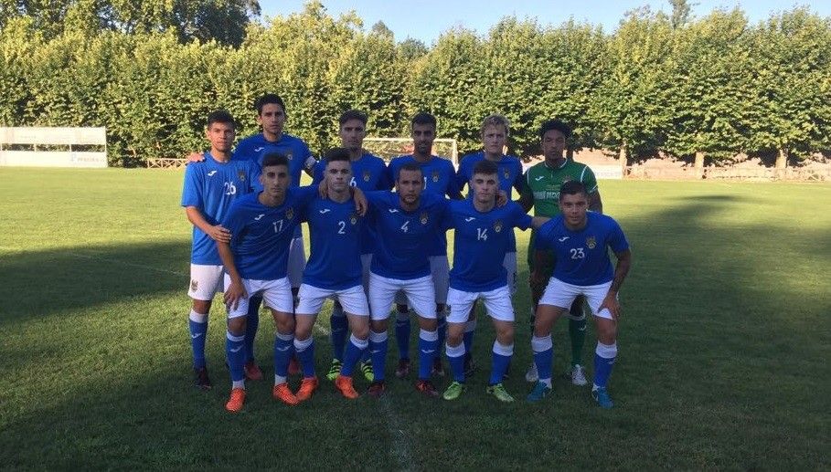 Equipo inicial do Pontevedra que se enfrentou ao Juvenil de Ponteareas en Pardellas na pretemporada 2018-2019
