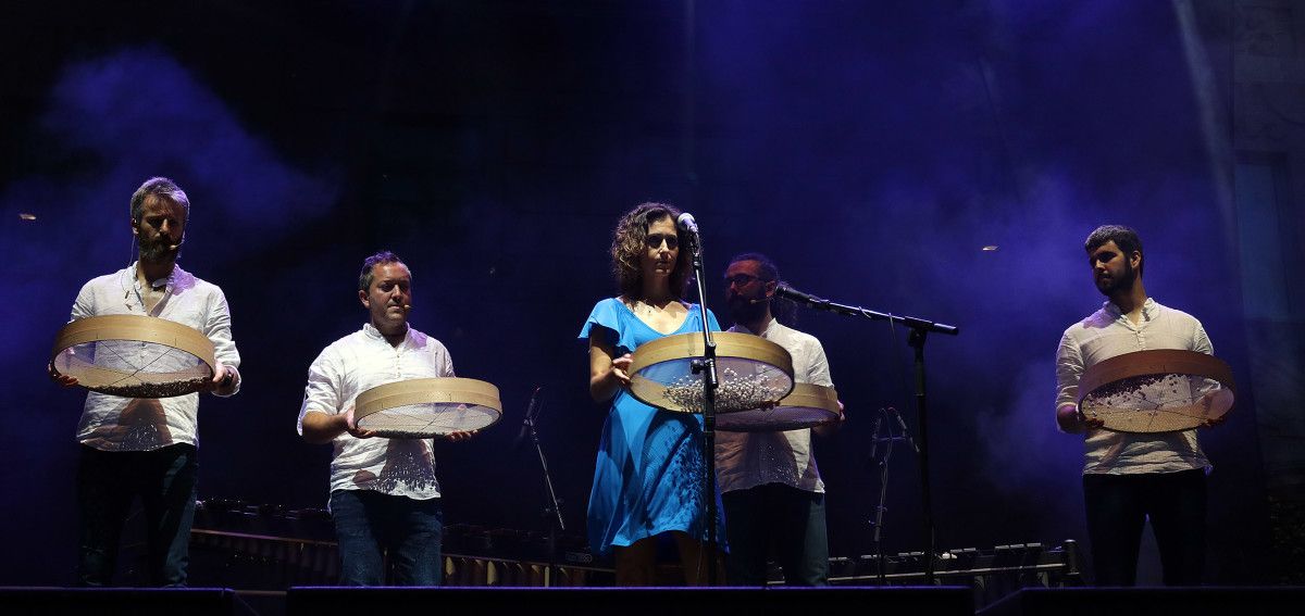 Concerto de Odaiko e Vanesa Muela na Praza da Ferrería 