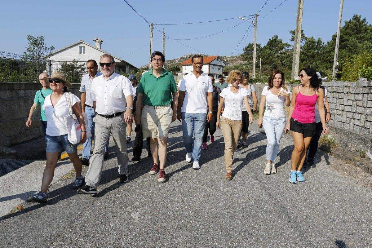 Nava Castro, directora de Turismo, realiza un trayecto del Camino Portugués de la Costa