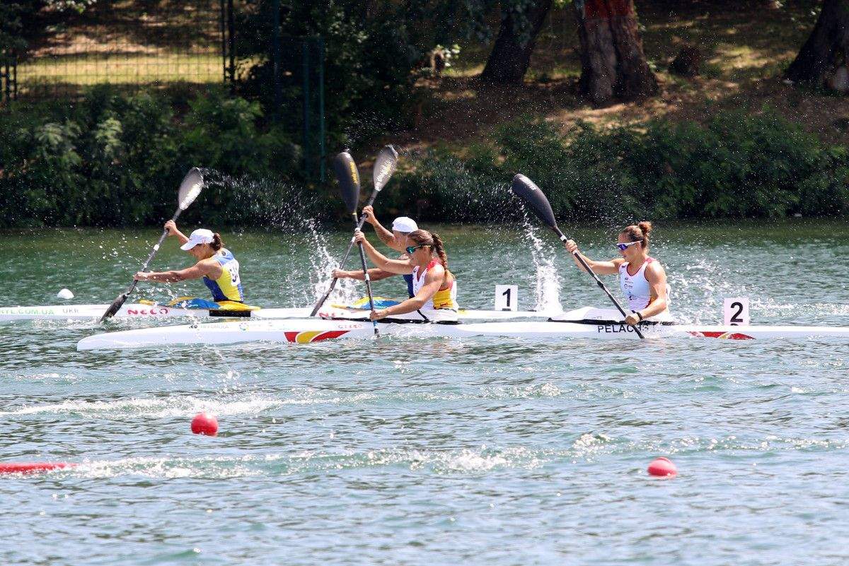 Natalia García e Laia Pelachs, nunha competición recente