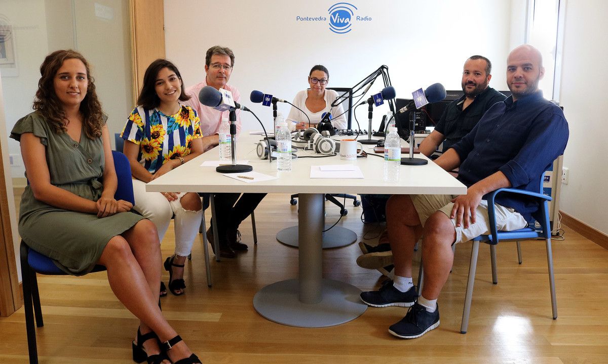 Membros da Banda de Música de Salcedo nas Conversas na Ferrería