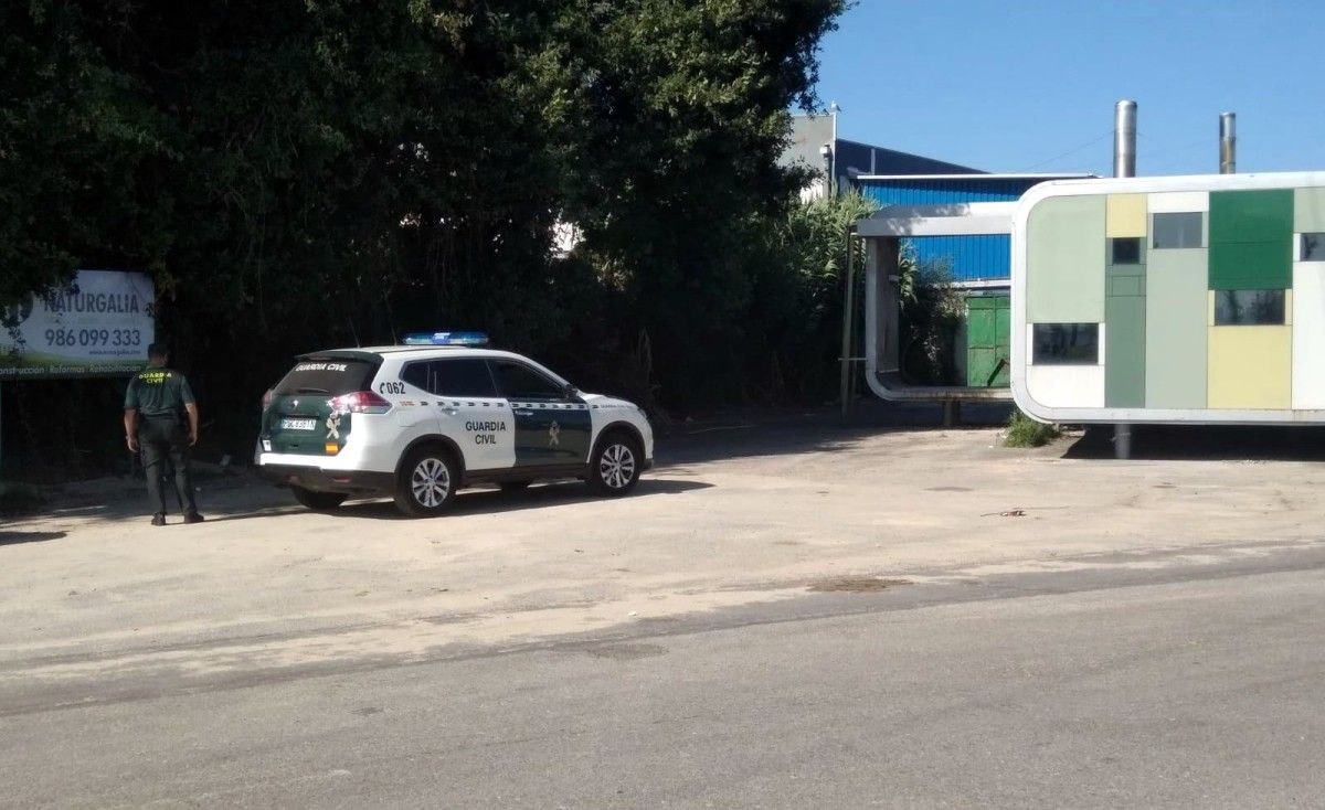 Lugar del incidente, al lado del pabellón de las mariscadoras de A Seca