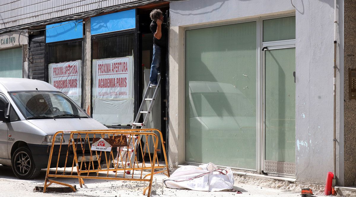 Obras na rúa Virxe do Camiño e José Casal