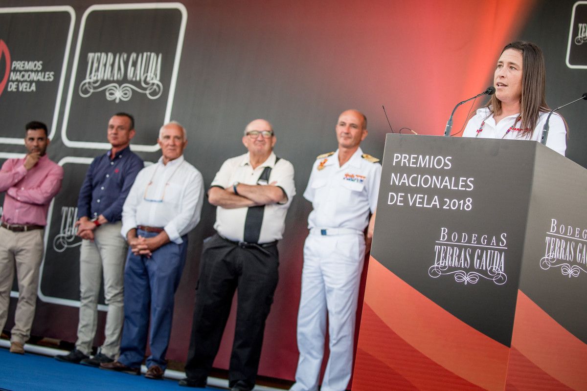 Támara Echegoyen agradece o premio en nome de todo o equipo Mapfre