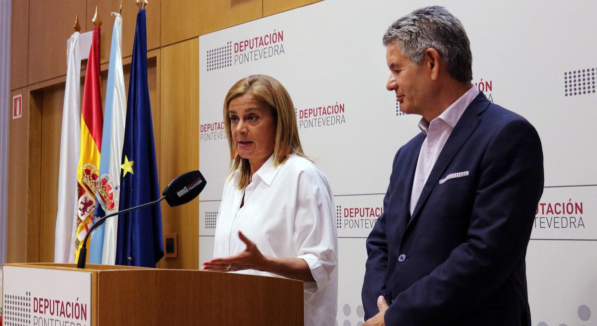 Carmela Silva e Santos Héctor, na Deputación