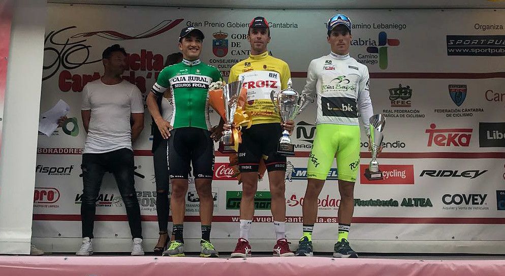 Óscar Brea, tras vencer na Volta a Cantabria