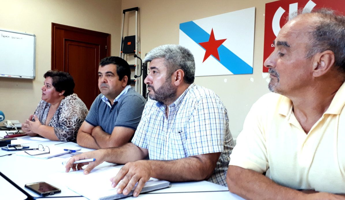 Rueda de prensa de la CIG por la negociación de la Relación de Puestos de Trabajo en el Concello de Pontevedra