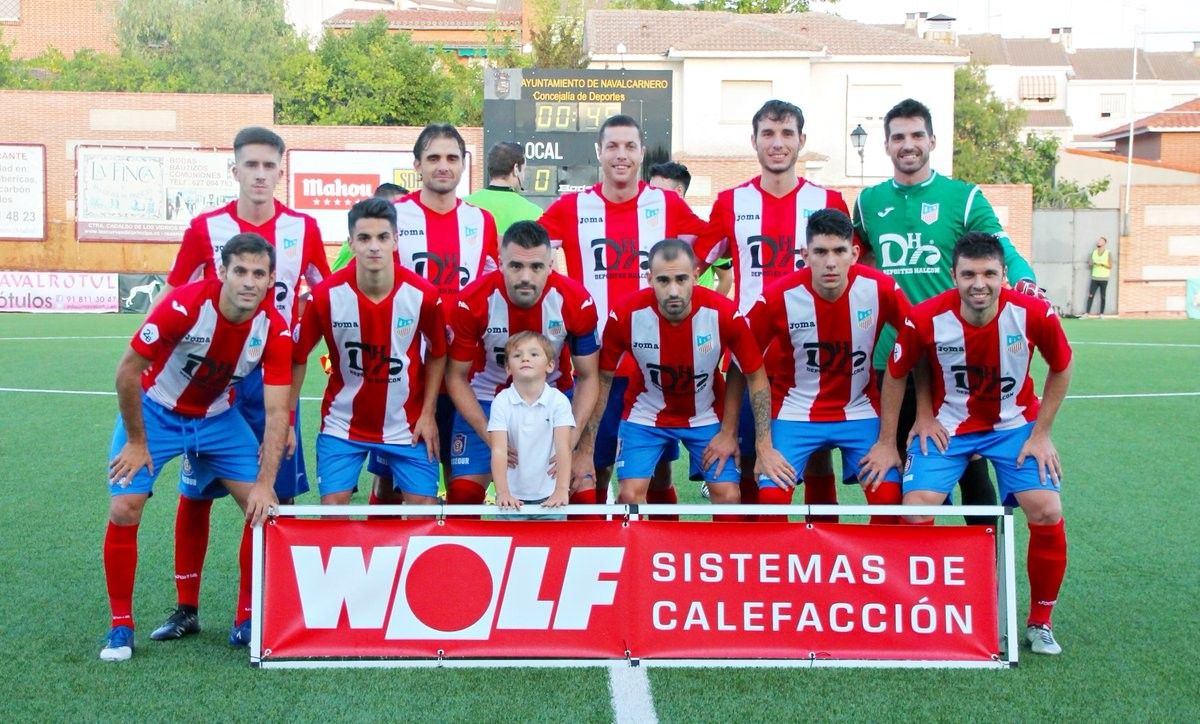 Equipo titular do Navalcarnero en Copa ante a Leonesa