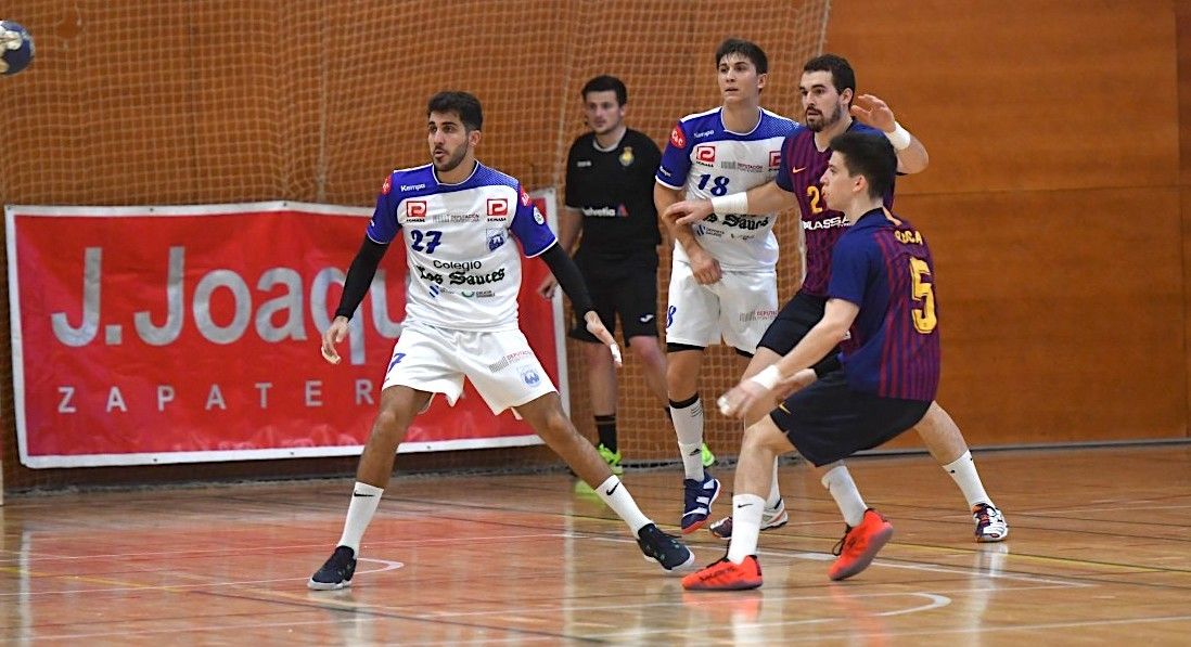 Alejandro Conde (27), en el partido entre Cisne y Barcelona B de la temporada 18/19