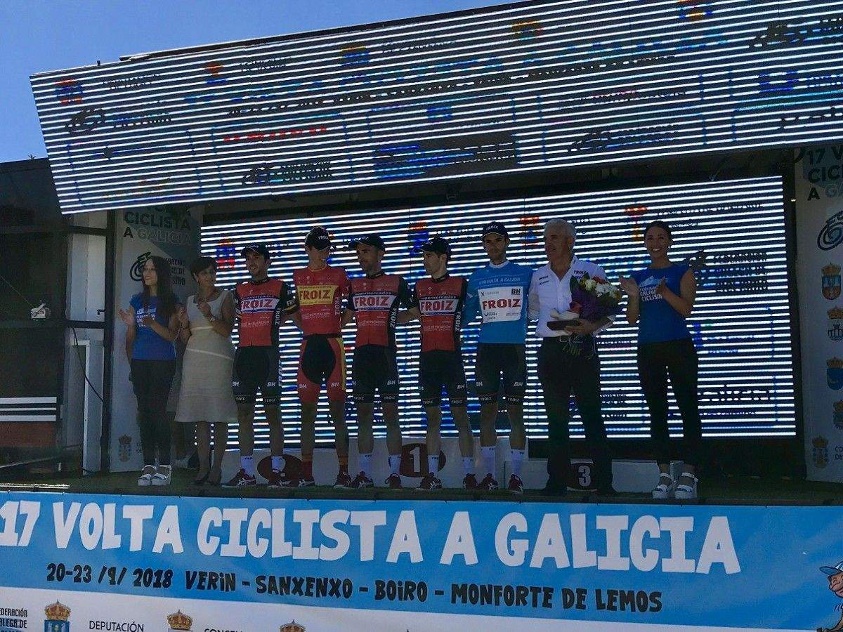 Equipo del Froiz, vencedor de la Volta a Galicia 2018
