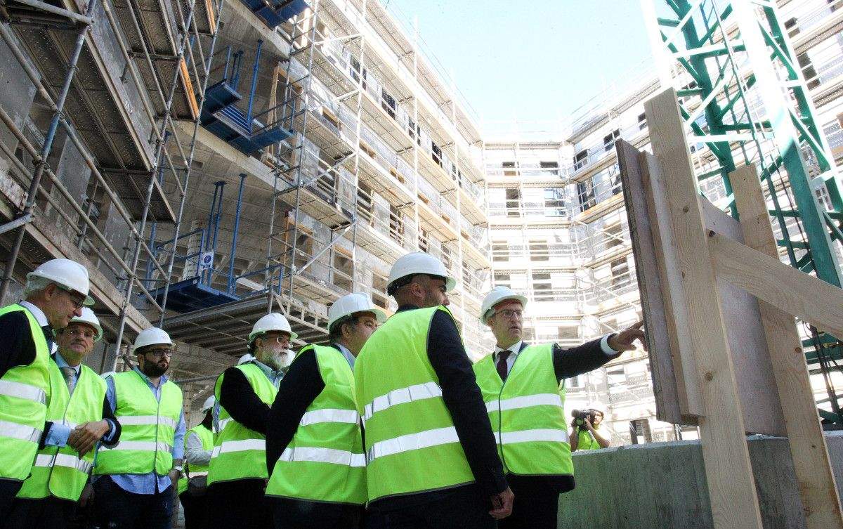 Obras do novo edificio xudicial de Pontevedra