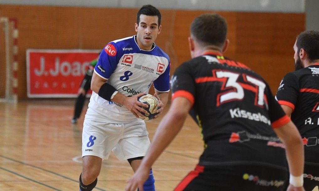 Pablo Picallo, no partido da Copa do Rei entre o Cisne e o BM Nava no CGTD