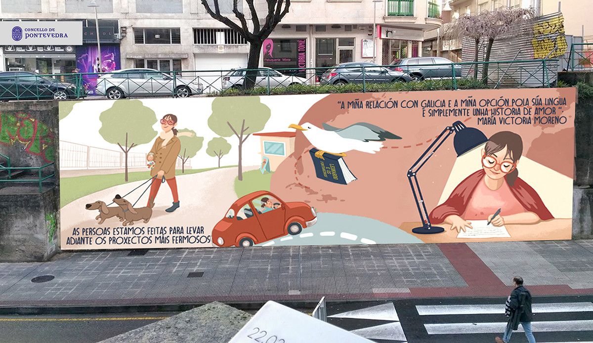 Futuro mural de María Victoria Moreno Futuro mural de María Victoria Moreno