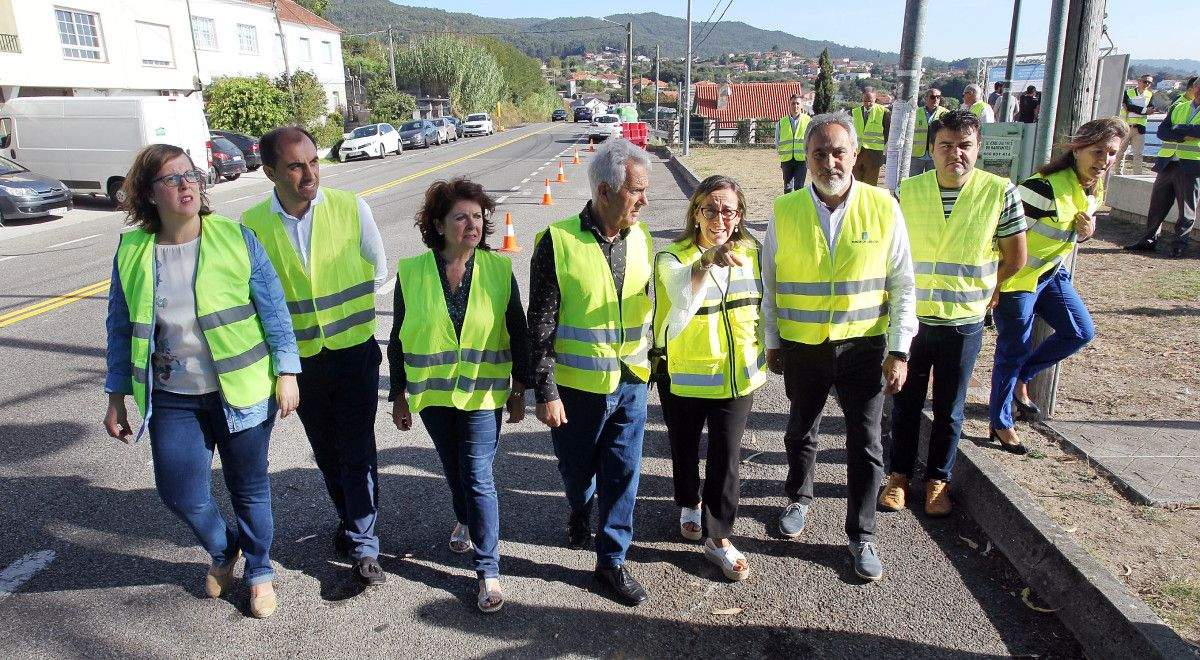 Obras en la PO-308, en el tramo O Covelo-Raxó