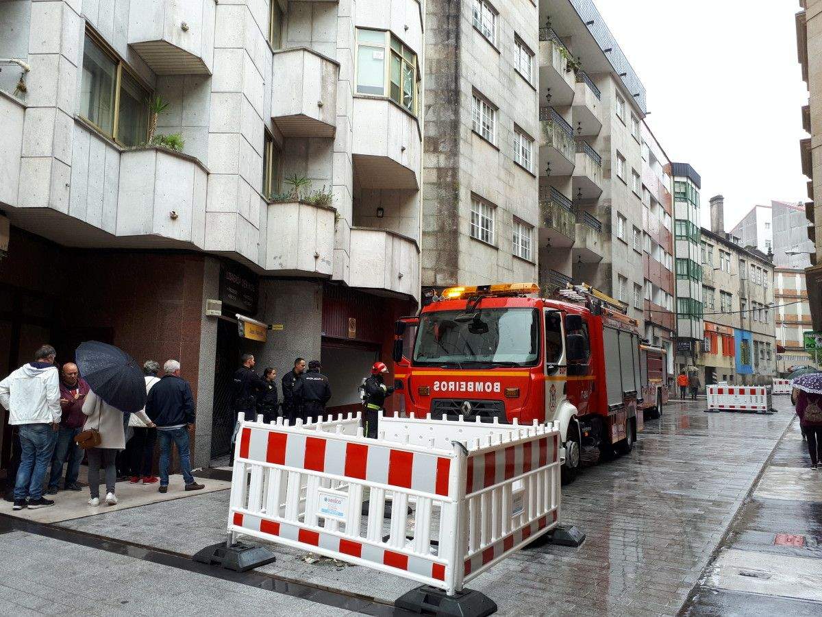Incendio en un garaje de la calle José Casal