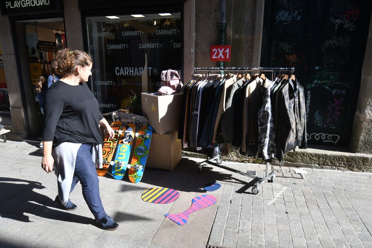 Actividades de 'A pé de rúa' en San Román