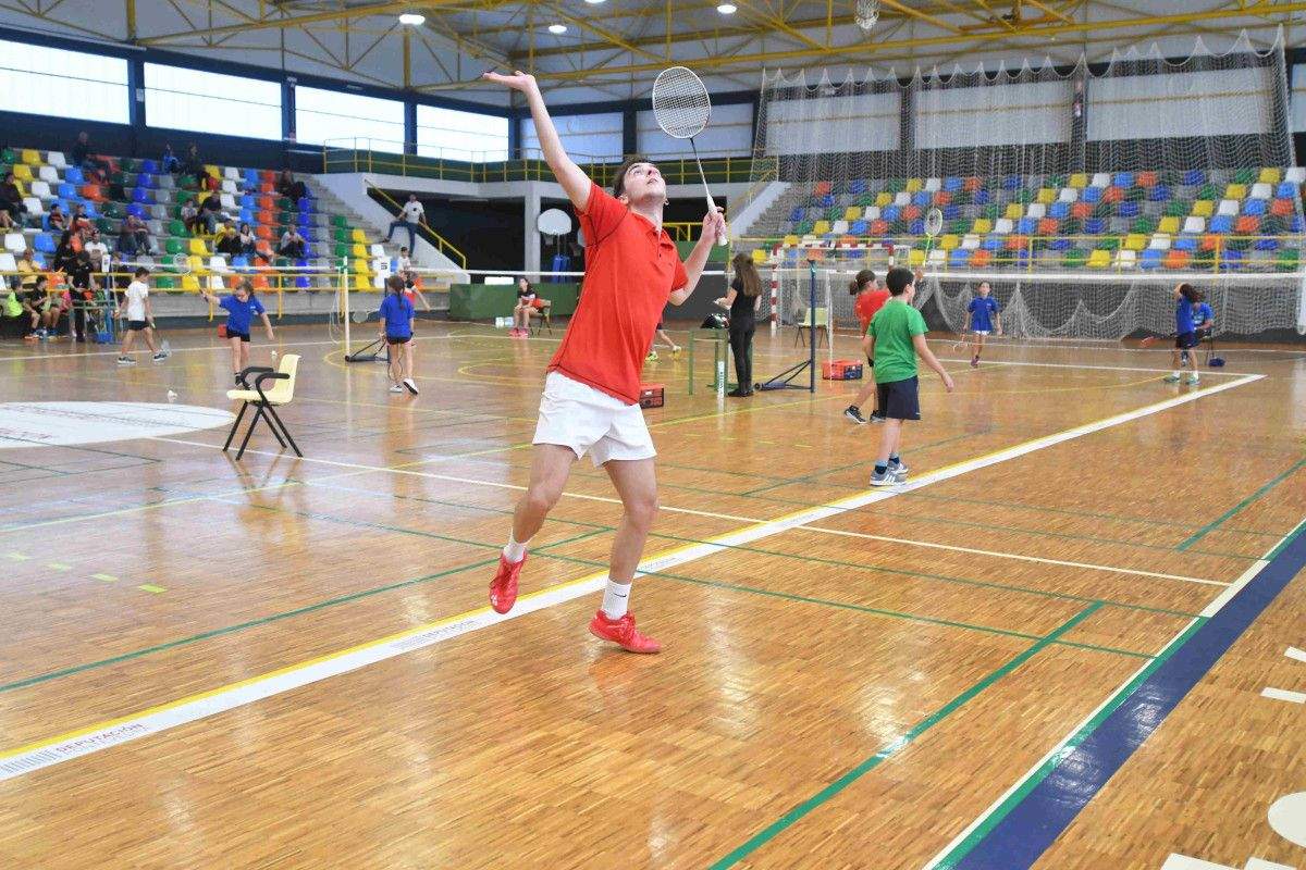 Participantes no II Trofeo Cidade de Pontevedra de badminton