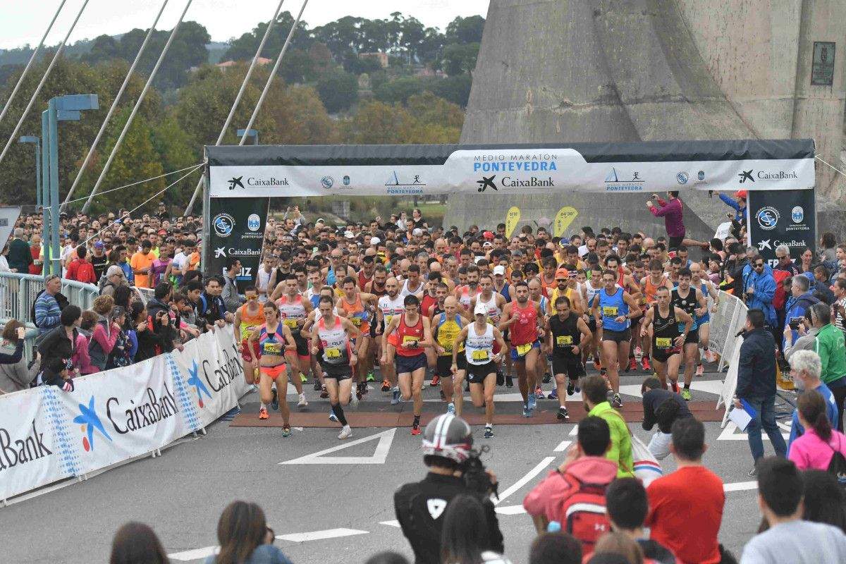 Participantes en el XXIII Medio Maratón de Pontevedra